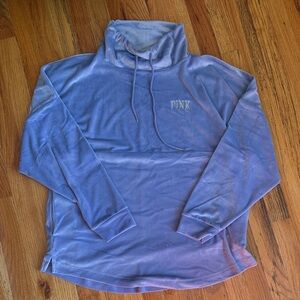 Pink Blue Velvet Hoodie